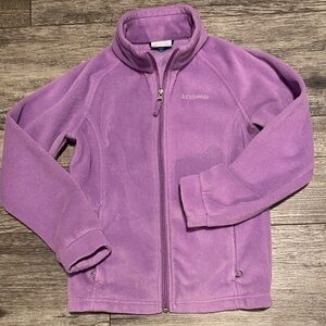 Columbia Lavender Full-Zip Fleece Jacket